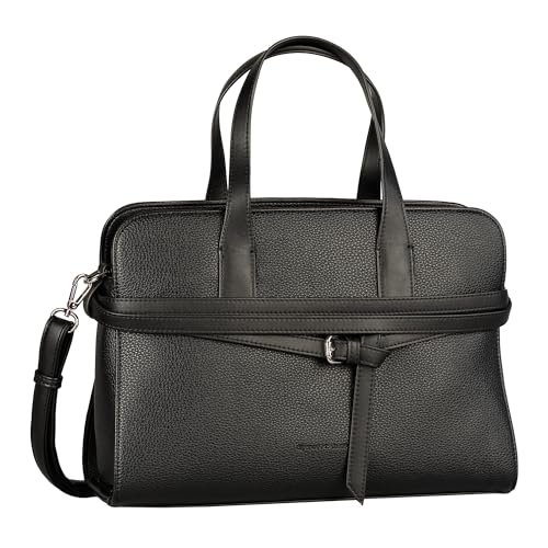 TOM TAILOR Freya damska torba na ramię Shopper z zamkiem błyskawicznym, średnia wielkość, czarny, m, Classic