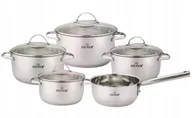 Zestawy garnków i patelni - Garnki stalowe komplet z rondlem Zilne zestaw 5 garnków na indukcje - miniaturka - grafika 1