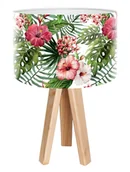 Lampy stojące - Macodesign Lampa biurkowa Biała róża chińska mini-foto-425, 60 W - miniaturka - grafika 1