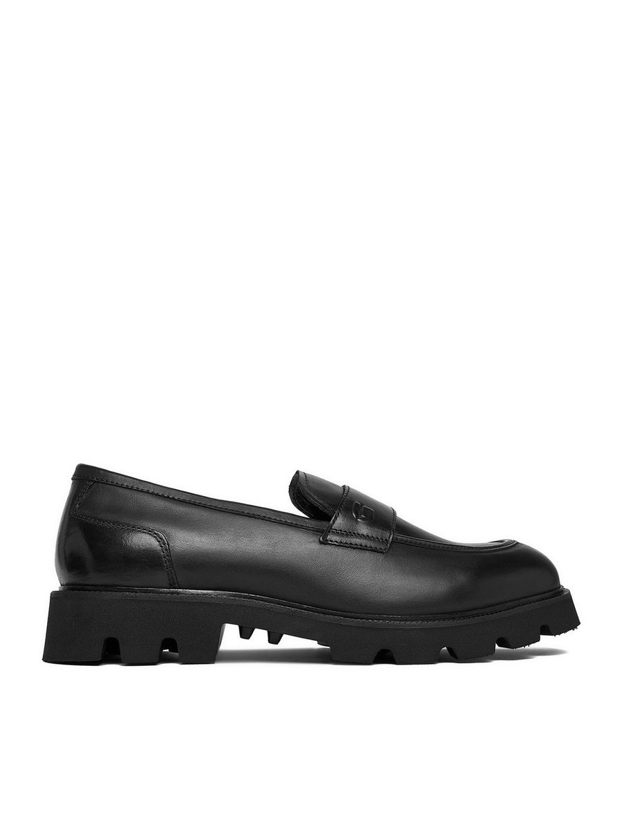 G Star Raw Loafersy Męskie Czarny EO-ROWHIDE-01 MI08