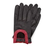 Rękawiczki - Damskie rękawiczki skórzane samochodowe - miniaturka - grafika 1