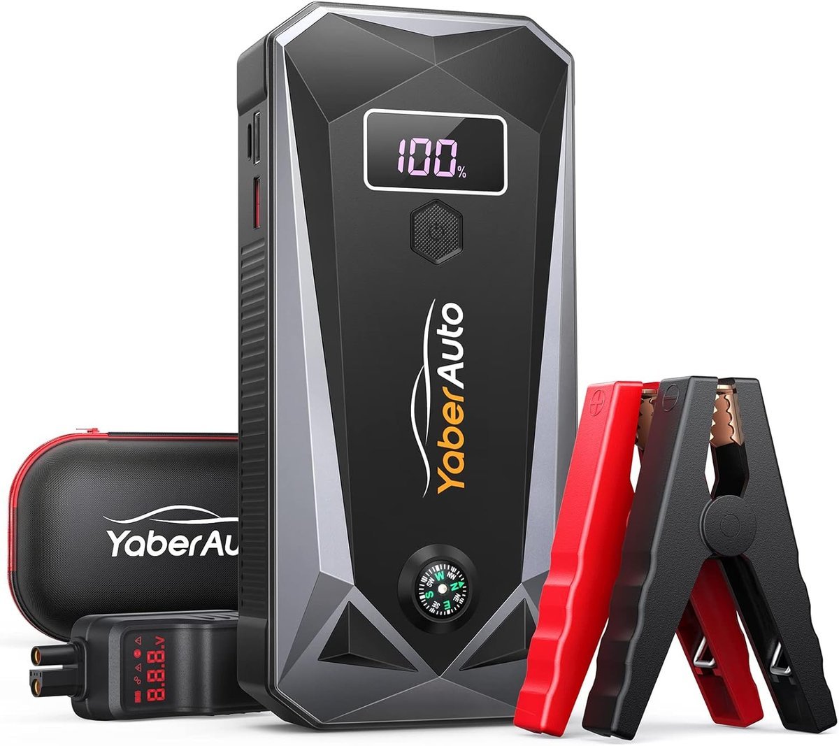 Booster YaberAuto YA40 Powerbank rozruchowy 5000 A, 26800mAh, ur LCD do 10l
