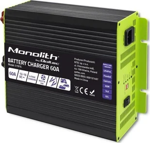 Qoltec Ładowarka inteligentna Qoltec Monolith do akumulatorów LiFePO4 AGM GEL SLA 60A 12V - Akumulatory do elektronarzędzi - miniaturka - grafika 1