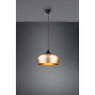 Lampy sufitowe - Trio Chiron D45 lampa wisząca 1-punktowa czarna/mosiądz 310890108 310890108 - miniaturka - grafika 1