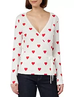 Sukienki - Petit Bateau Cache Hearts Noc A06PO Sukienka, Biała/Czerwona, XXS, bia?y/czerwony, XXS - miniaturka - grafika 1