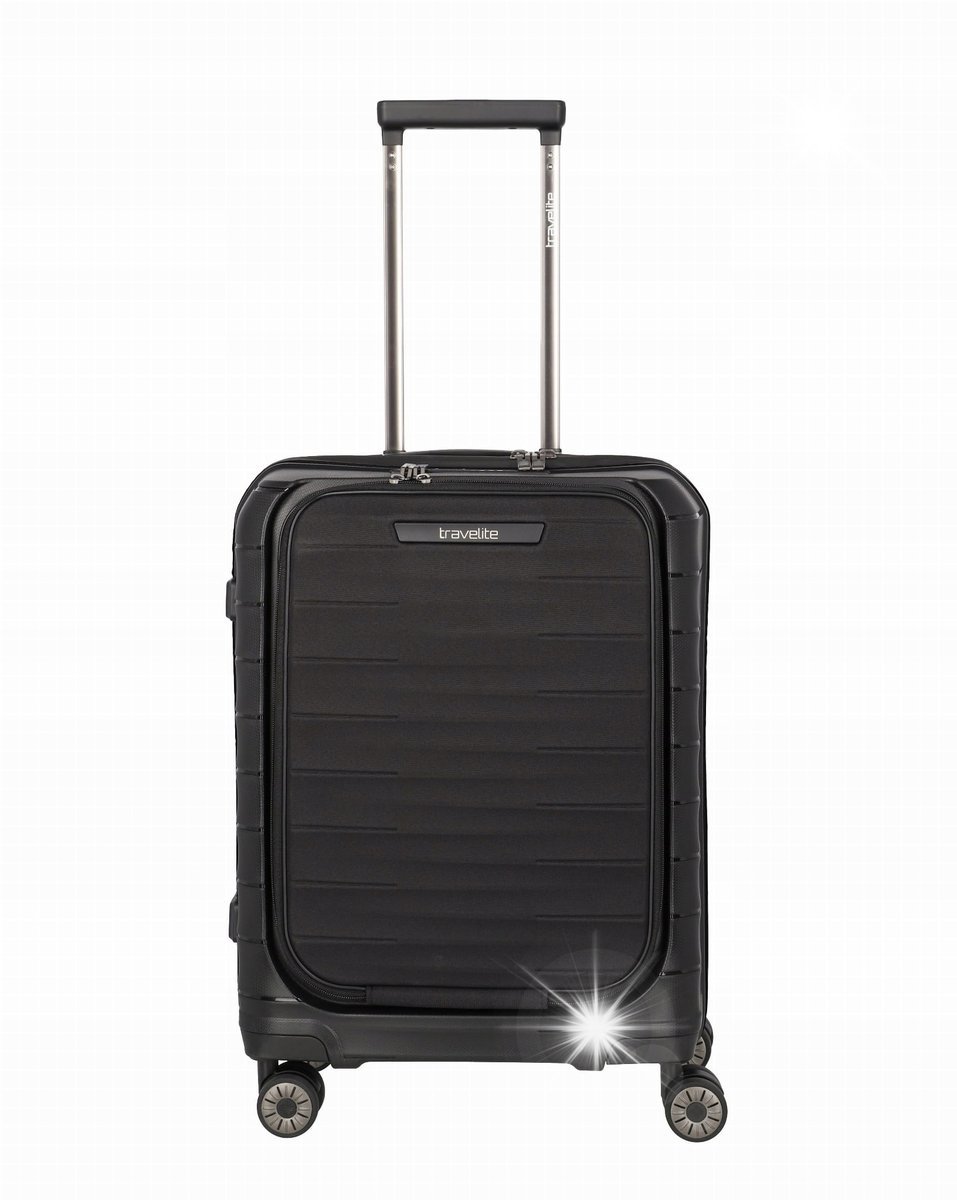 Walizka biznesowa Travelite Mooby 55 cm czarna