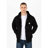 Bluzy sportowe męskie - Pit Bull Bluza Rozpinana Z Kapturem Small Logo Black - miniaturka - grafika 1