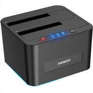 Obudowy i kieszenie na dyski twarde - Stacja dokująca Fideco 2x 2.5"/3.5" SATA - USB 3.2 Gen 1 YBZ04-S2-U3 - miniaturka - grafika 1