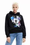 Bluzy damskie - Desigual Bluza damska, czarny, L - miniaturka - grafika 1