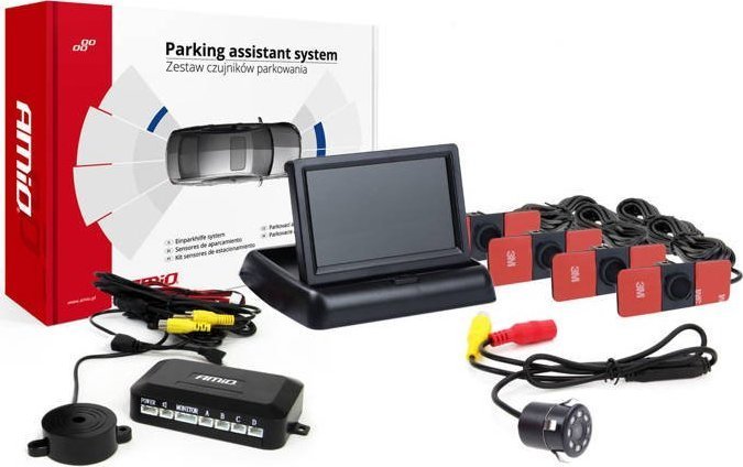 AMiO Zestaw czujników parkowania tft02 4,3