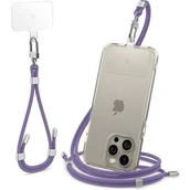 Pozostałe akcesoria do telefonów - Smycz do telefonu SPIGEN Universal Strap Set Fioletowy - miniaturka - grafika 1