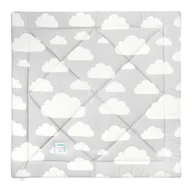 Maty edukacyjne - Mata niemowlęca szaro miętowa w chmurki Clouds - miniaturka - grafika 1