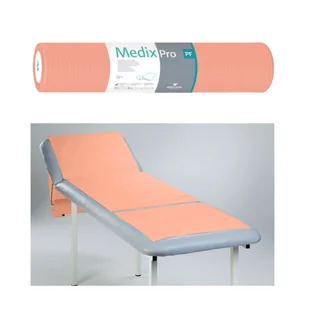 Podkład higieniczny na rolce 60cm x 50cm morelowy podfoliowany 54g MedixPro 80szt - Kosmetyczne akcesoria jednorazowe - miniaturka - grafika 1