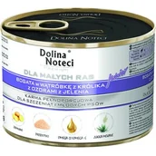 Mokra karma dla psów - Dolina Noteci Premium Junior Małe Rasy Wątróbka Królika I Ozorek Jelenia 0,185 kg - miniaturka - grafika 1