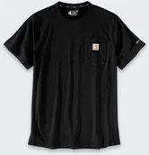 Koszulki męskie - Koszulka Carhartt Force Mid Pocket Black - miniaturka - grafika 1