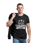 Walentynki - Koszulka dla chłopaka na walentynki z napisem Najlepszy chłopak na świecie - miniaturka - grafika 1