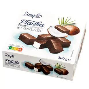 Simpl Pianka o smaku kokosowym w czekoladzie 380 g - Inne słodycze - miniaturka - grafika 1