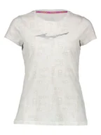 Koszulki sportowe damskie - Mizuno Koszulka sportowa "Heritage" w kolorze szarym - miniaturka - grafika 1