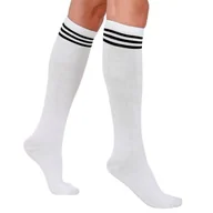 Skarpetki damskie - Skarpety białe sport długie podkolanówki lata 80-43/45 - miniaturka - grafika 1