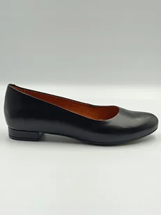 Czarne klasyczne baleriny skórzane niski obcas polska marka PULSO r. 37,5 - Baleriny - miniaturka - grafika 1