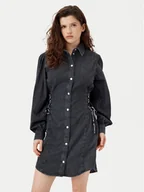 Sukienki - Karl Lagerfeld Jeans Sukienka jeansowa A1W13004 Czarny Regular Fit - miniaturka - grafika 1