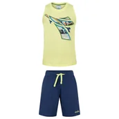 Koszulki dla dziewczynek - Zestaw dziecięcy DIADORA JB. SET SL LOGO ELEMENTS - miniaturka - grafika 1