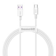 Kable USB - Baseus Kabel USB do USB-C Superior Series, 66W, 1m (biały) - miniaturka - grafika 1