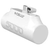 Powerbanki - Powerbank CELLY Compact 5000 mAh 10.5W Biały - miniaturka - grafika 1