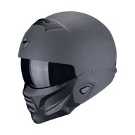 Kaski motocyklowe - Kask Szczękowy Scorpion EXO-Combat II Solid CiemnoszaryL - miniaturka - grafika 1
