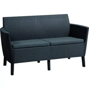 KETER Kanapa SALEMO 2 seater sofa grafit - Sofy ogrodowe - miniaturka - grafika 1