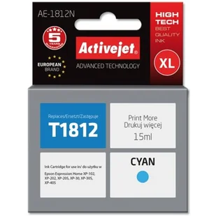 ActiveJet Ae-1812N (Zamiennik Epson T1812)  (EXPACJAEP0230) - Tusze zamienniki - miniaturka - grafika 1