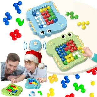 Układanka Montessori Dwuosobowa Edukacyjna Gra Planszowa Puzzle Kształty 3+ - Puzzle - miniaturka - grafika 1