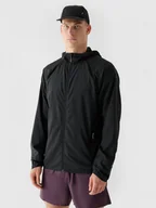 Kurtki męskie - Męska kurtka do biegania Ultralight 4F 4FWAW24TTJAM553 - czarna - miniaturka - grafika 1