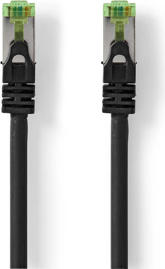 Kabel sieciowy CAT7 S/FTP RJ45 męski RJ45 męski 1,00 m Snagless Round LSZH Black Label