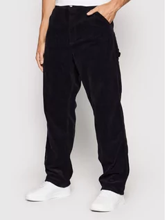 Spodnie męskie - Carhartt WIP Spodnie materiałowe Single Knee I028627 Granatowy Relaxed Fit - grafika 1