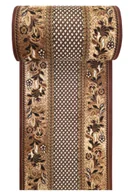 Wycieraczki - Brązowy elegancki chodnik na metry W8-P41 - miniaturka - grafika 1