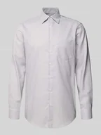 Koszule męskie - Koszula biznesowa o kroju regular fit z bawełny z kołnierzykiem typu button down - miniaturka - grafika 1