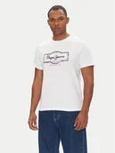 Koszulki męskie - Pepe Jeans T-Shirt Daxton PM509786 Biały Regular Fit - miniaturka - grafika 1