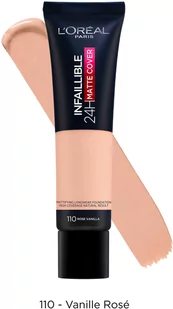 Maybelline Loreal Podkład Infallible 24H Matte Cover nr 110 Rose Vanilla 30ml SO_112174 - Podkłady do twarzy - miniaturka - grafika 2