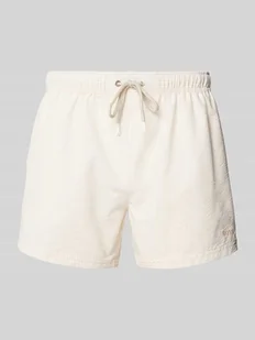 Spodenki kąpielowe o kroju relaxed fit z fakturowanym wzorem model ‘Velvetfish’ - Kąpielówki męskie - miniaturka - grafika 1
