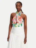 Bluzki damskie - BARDOT Bluzka Fontes Halter 59898TB Kolorowy Regular Fit - miniaturka - grafika 1