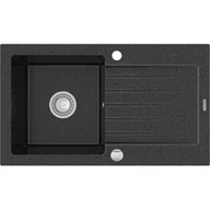Zlewozmywaki - Mexen Pablo zlewozmywak granitowy 1-komorowy z ociekaczem 752 x 436 mm, czarny nakrapiany - 6510751010-76 - miniaturka - grafika 1