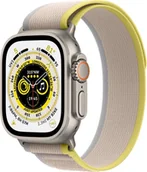 Smartwatch - Apple Watch Ultra GPS + Cellular 49mm Tytan S/M MNHK3WB/A Beżowo-żółty - miniaturka - grafika 1