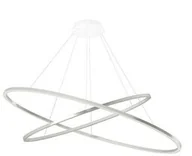 Lampy sufitowe - Nemo Lighting - Ellisse Double Lampa Wisząca Aluminium Nemo Lighting - miniaturka - grafika 1