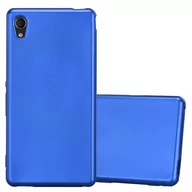 Etui i futerały do telefonów - Pokrowiec Do Sony Xperia M4 AQUA w METALLIC NIEBIESKI Etui TPU Silikon Obudowa Ochronny Case Cover Cadorabo - miniaturka - grafika 1