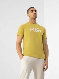 Koszulki męskie - T-shirt regular z bawełny PIMA męski 4F x RL9 - grafika 1