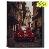 Malowanie po numerach - Obraz Malowanie Po Numerach 40X50 Cm / Czerwony Samochód / Oh Art - miniaturka - grafika 1