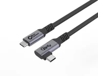 Kable USB - Kabel USB-C MicroConnect Premium 5m 20Gbps, 100W, USB 3.2 Gen 2x2, kątowy - miniaturka - grafika 1