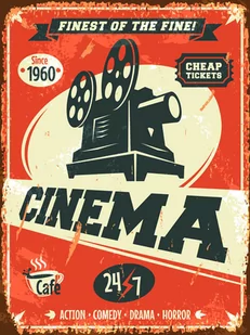 Plakat, Kino - retro, 40x50 cm - Plakaty Plakat, Kino - retro, 40x50 cm - Plakaty - miniaturka - grafika 1