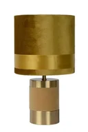 Lampy stojące - Lucide EXTRAVAGANZA FRIZZLE Żółty | Mosiądz śr. 18cm. E14 Lampka stołowa 10500/81/34 10500/81/34 - miniaturka - grafika 1